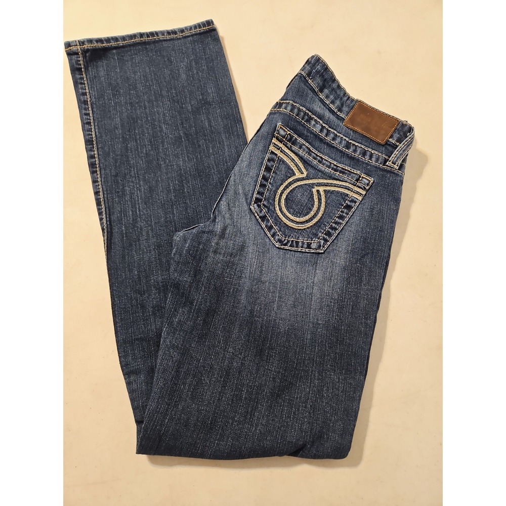 Big Star Remy Boot Jeans Womens 30x32 Low Rise Whiskering Stretch (1976
